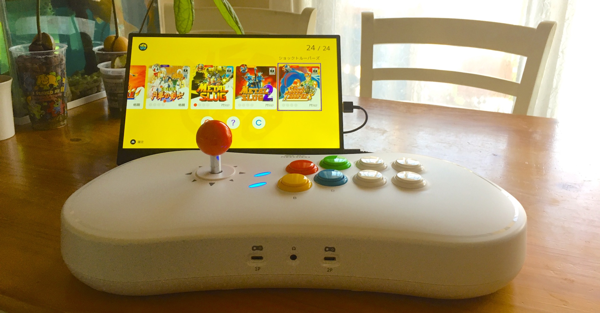 新品/NEOGEO arcade stickPRO 三和カスタム（クリアタイプ）-